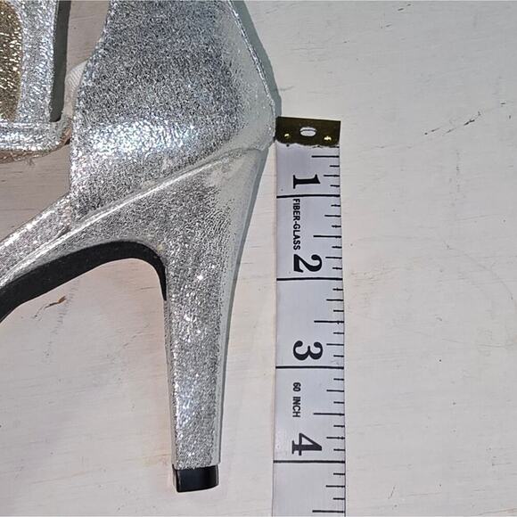 Rialto Women's Ria Cage D'orsay Open-Toe Heel Shoes Party GOLD SILVER Size 7 NEW - Picture 10 of 10